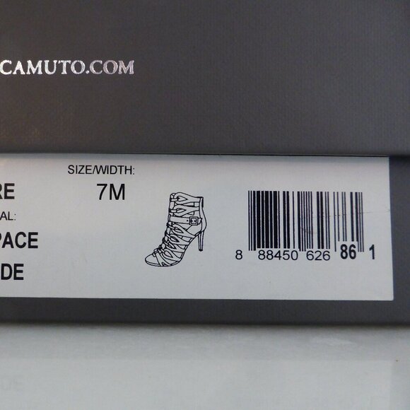 Dark Purple Suede  Vince Camuto Gladiator Sandals, Heels, 7-7.5, 4" Heel - Picture 11 of 12